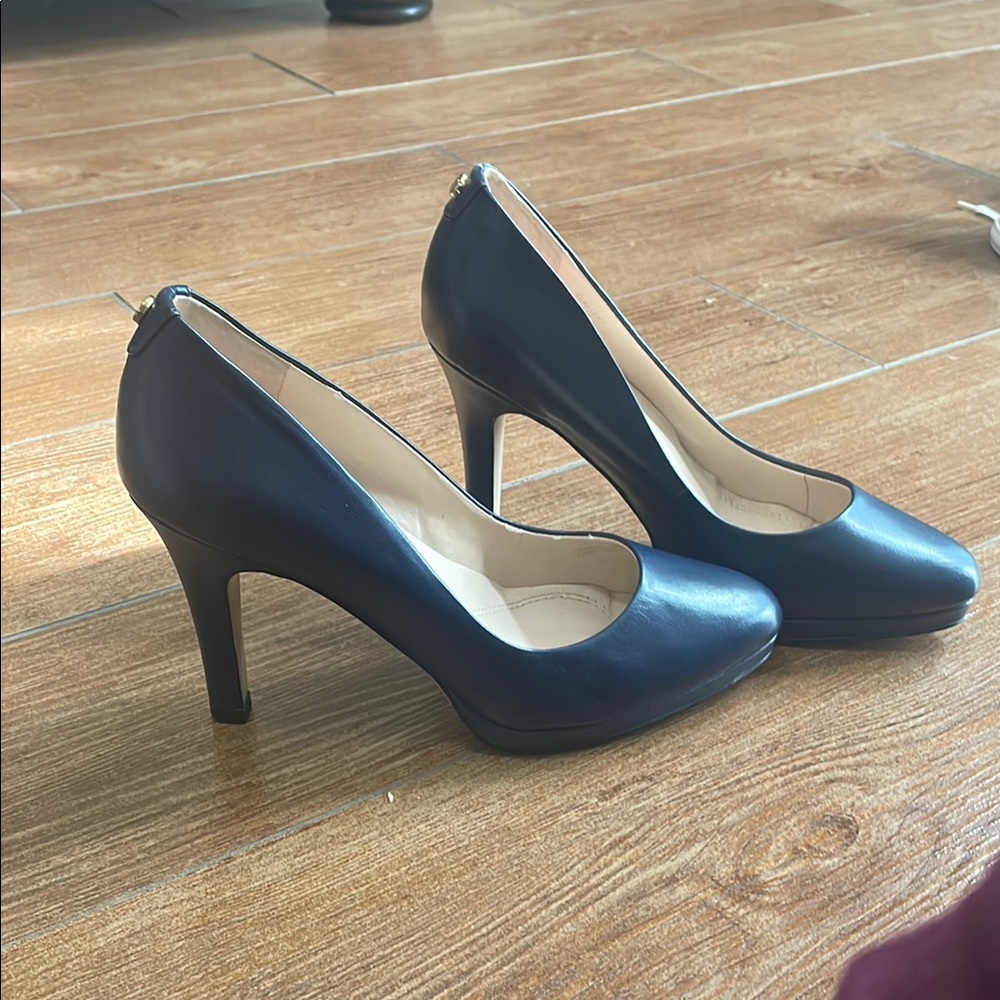 Tahari Blue Stiletto Heels with Pointed Toe